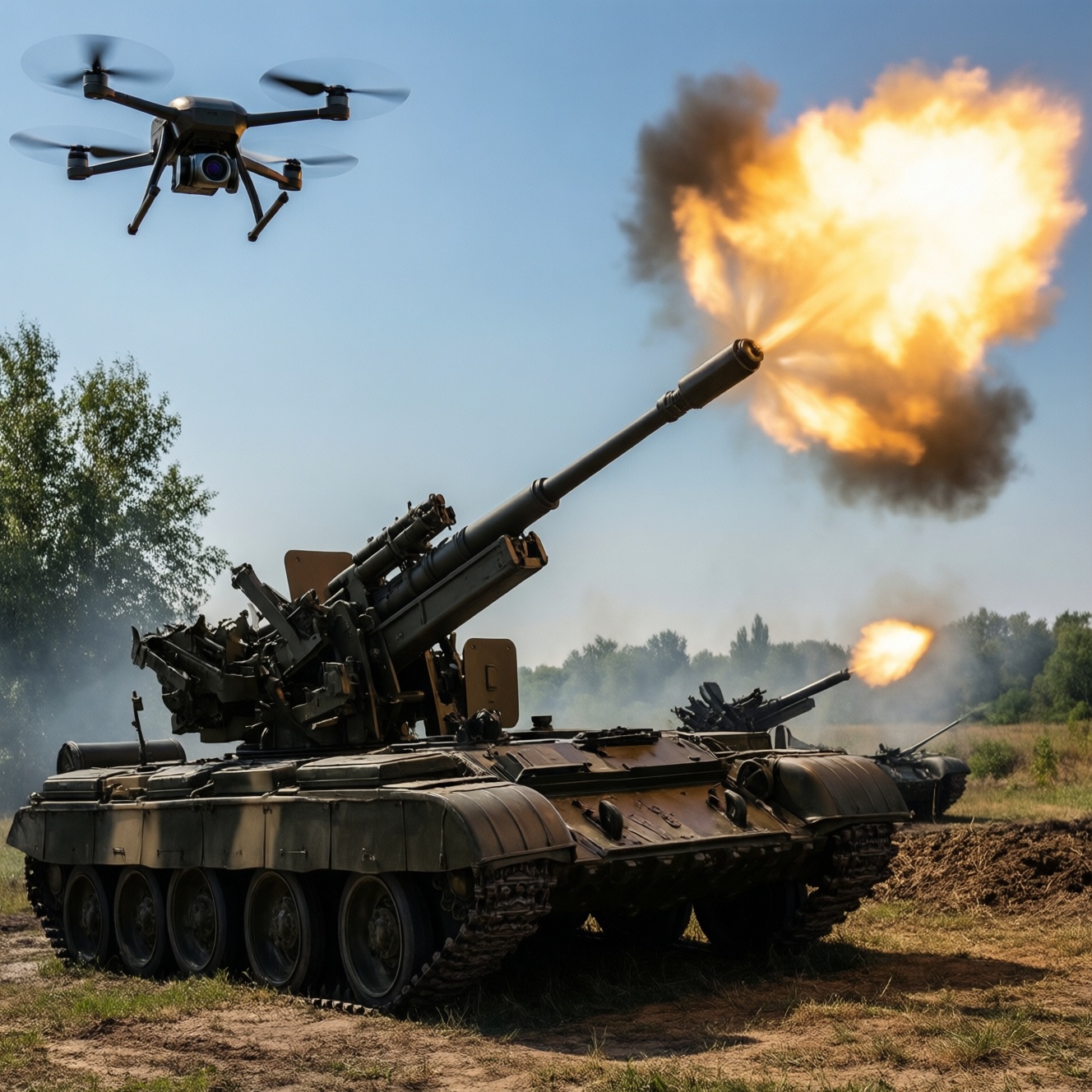 Российская артиллерия поразила позиции ВСУ под Харьковом из гаубиц М-46